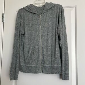 Ocean Drive Gray Hooded Jacket Sz M in Very Good Condition!